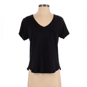 Abercrombie & Fitch Black V-Neck Tee Size S